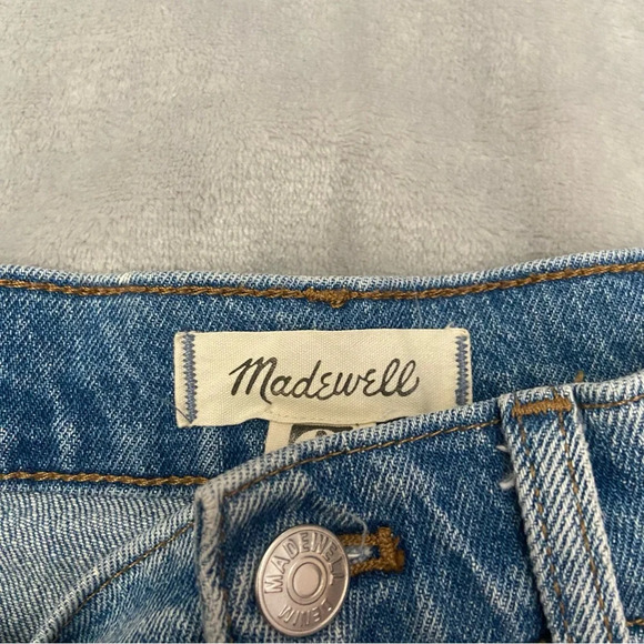 Madewell Perfect Vintage Crop High-Rise Distressed Jeans blue - 27431 - Picture 8 of 9